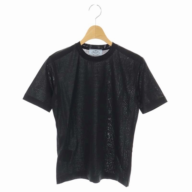 プラダ 22年製 カットソー Tシャツ 半袖 XS 黒 ブラック DNA976のサムネイル