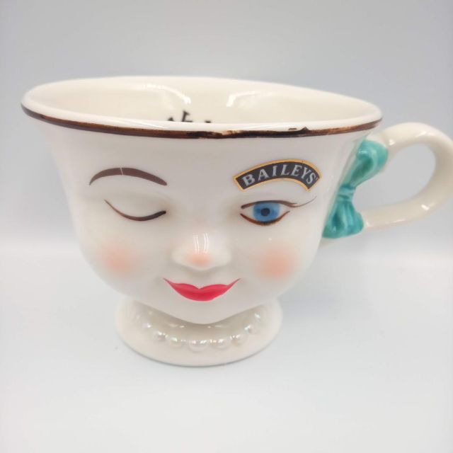 あすつく】 美品 BAILEYS ベイリーズ ブルー 男女マグ 745 インテリア