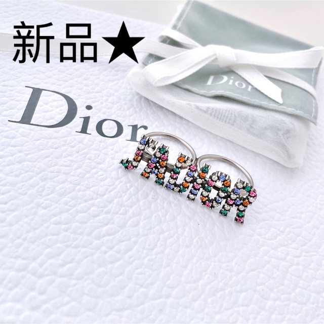 DIOR ディオール　ダブル　クリスタル　リング　指輪　希少モデル　新品