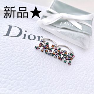 クリスチャンディオール(Christian Dior)のDIOR ディオール　ダブル　クリスタル　リング　指輪　希少モデル　新品(リング(指輪))