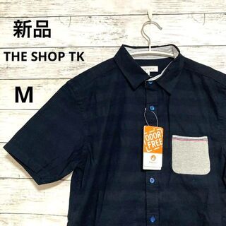 ザショップティーケー(THE SHOP TK)の新品　THE SHOP TK 半袖シャツ　メンズM(ポロシャツ)