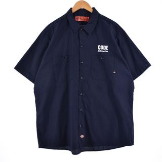 ディッキーズ(Dickies)の古着 ディッキーズ Dickies 半袖 ワークシャツ メンズXL /eaa327789(シャツ)