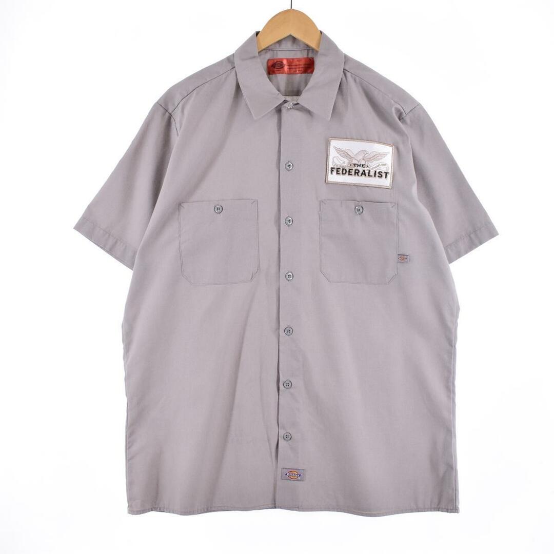 Dickies(ディッキーズ)の古着 ディッキーズ Dickies 半袖 ワークシャツ メンズL /eaa327792 メンズのトップス(シャツ)の商品写真