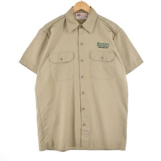 ディッキーズ(Dickies)の古着 ディッキーズ Dickies 半袖 ワークシャツ メンズL /eaa327796(シャツ)