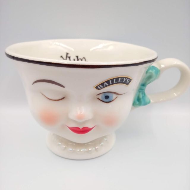 美品 BAILEYS ベイリーズ ブルー 男女マグ 717B インテリア ペア www