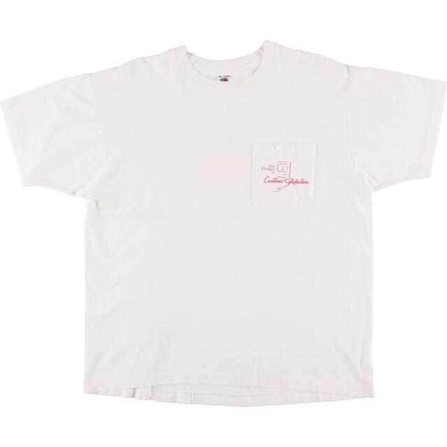 90年代 フルーツオブザルーム FRUIT OF THE LOOM Apple アップル アドバタイジングTシャツ USA製 メンズL ヴィンテージ /evb000722