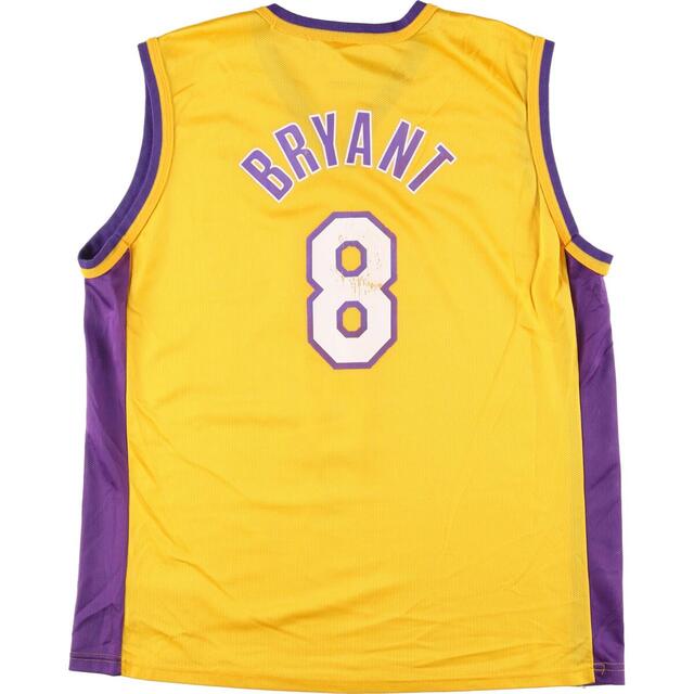 Champion(チャンピオン)の古着 90年代 チャンピオン Champion NBA LOS ANGELES LAKERS ロサンゼルスレイカーズ KOBE BRYANT コービーブライアント ゲームシャツ レプリカユニフォーム メンズM ヴィンテージ /evb000724 メンズのトップス(タンクトップ)の商品写真