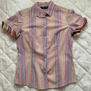 ポールスミス(Paul Smith)の値下げ！美品♡ポールスミス♡半袖♡シャツ♡細かいディテールが◎サイズ40(Tシャツ(半袖/袖なし))