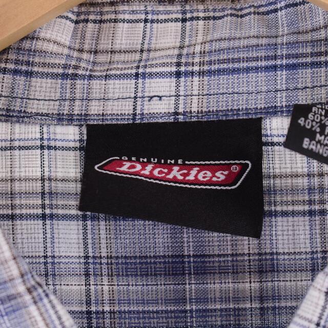 Dickies(ディッキーズ)の古着 ディッキーズ Dickies チェック柄 半袖 ボックスシャツ メンズXXL /eaa299065 メンズのトップス(シャツ)の商品写真