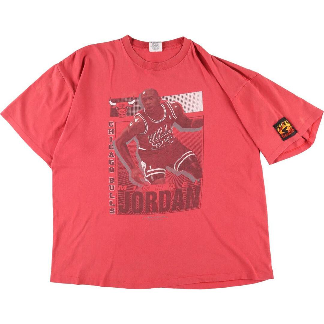 90年代 スターター Starter NBA CHICAGOBULLS シカゴブルズ スポーツプリントTシャツ USA製 メンズXL ヴィンテージ /eaa310529