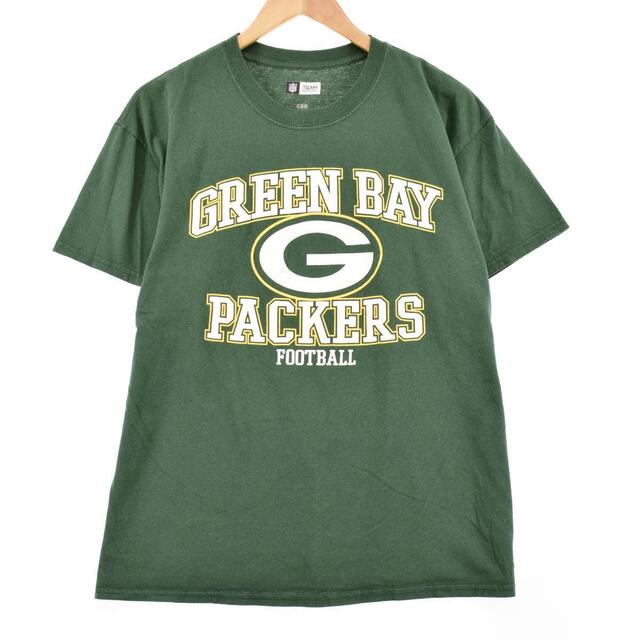 TEAM APPAREL NFL GREEN BAY PACKERS グリーンベイパッカーズ スポーツプリントTシャツ メンズL /eaa313687