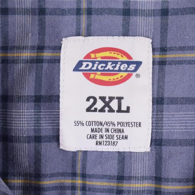 Dickies(ディッキーズ)の古着 ディッキーズ Dickies チェック柄 オープンカラー 半袖 ボックスシャツ メンズXXL /eaa328901 メンズのトップス(シャツ)の商品写真
