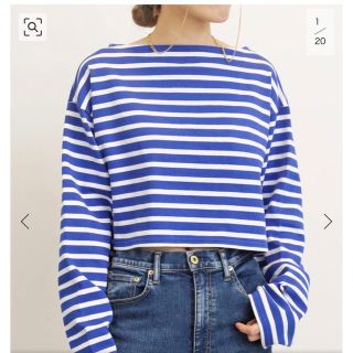 アパルトモンドゥーズィエムクラス(L'Appartement DEUXIEME CLASSE)の【GOOD GRIEF!/グッドグリーフ】Short Border Tops(カットソー(長袖/七分))