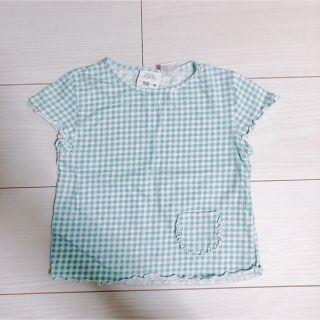 ザラキッズ(ZARA KIDS)の2回のみ着用＊美品　/ ギンガムチェック(Ｔシャツ)