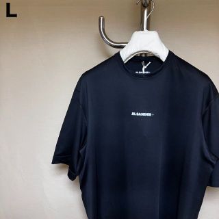 新品 L JIL SANDER 22aw 胸ロゴTシャツ 黒 4495-