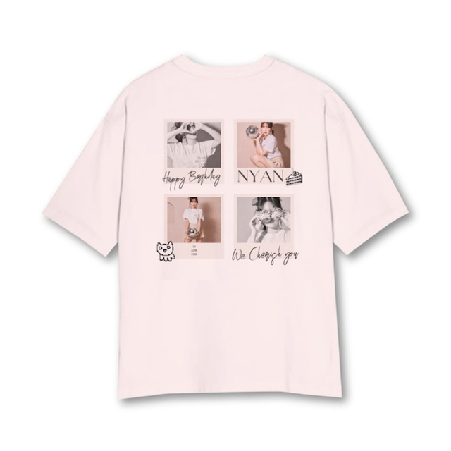 Her lip to(ハーリップトゥ)の❤️新品未使用❤️こじはる生誕記念Tシャツ pink XLサイズ メンズのトップス(Tシャツ/カットソー(半袖/袖なし))の商品写真