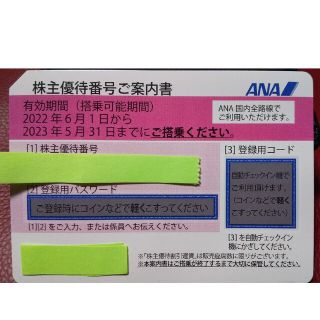 ANA株主優待券 2023年5月31日まで(その他)