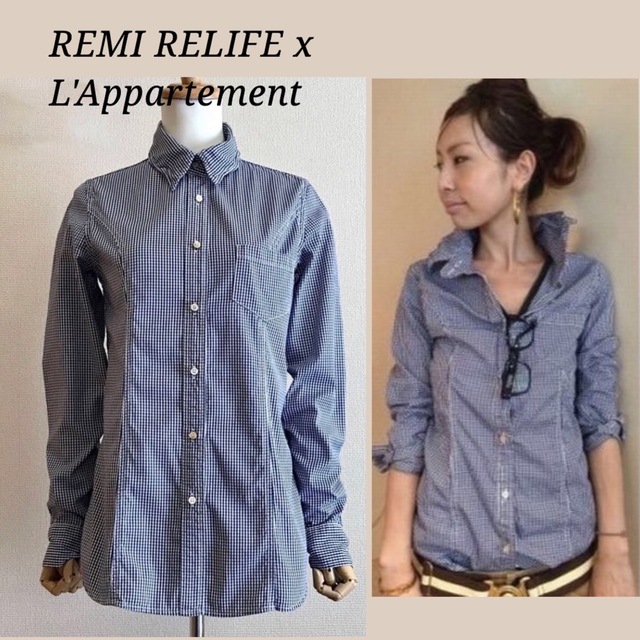 REMI RELIFE x L'Appartement 襟ワイヤー入りシャツ