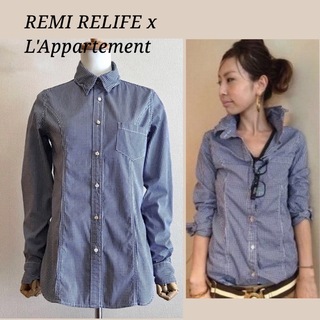 REMI RELIFE x L'Appartement 襟ワイヤー入りシャツ(シャツ/ブラウス(長袖/七分))