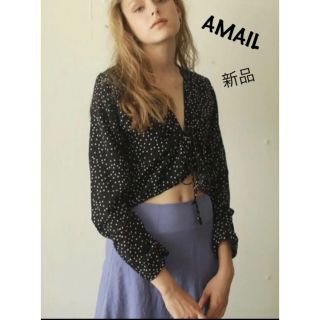 アマイル(AMAIL)の【新品タグ付】AMAIL ドットシャツ 水玉(シャツ/ブラウス(長袖/七分))