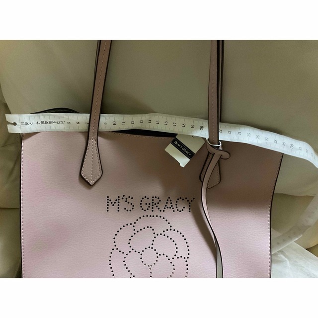 M'S GRACY(エムズグレイシー)のエムズグレイシー　バック　トート　ピンク レディースのバッグ(トートバッグ)の商品写真