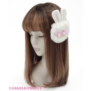 アンジェリックプリティー(Angelic Pretty)のangelic pretty fluffy puff bunny クリップ　新品(バレッタ/ヘアクリップ)