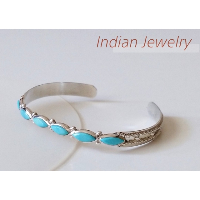 ナバホ IndianJewelryインディアンジュエリー ターコイズバングル