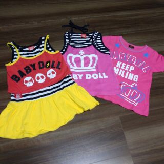 ベビードール(BABYDOLL)のBABYDOLL 100cm Tシャツ タンクトップ ワンピース(Tシャツ/カットソー)