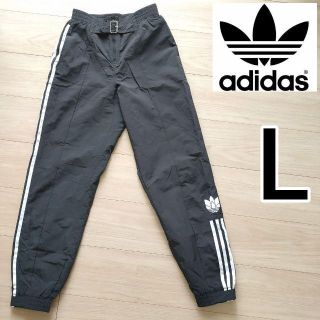 オリジナルス(Originals（adidas）)のアディダス 黒 パウリーナ・ルッソ ウーブン トラックパンツ ジャージ 女性LL(その他)