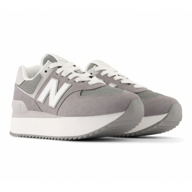 New Balance(ニューバランス)のニューバランス WL574ZSD 厚底スニーカー グレー レディースの靴/シューズ(スニーカー)の商品写真