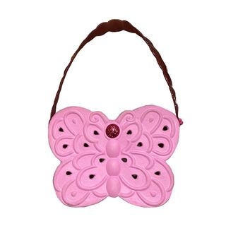 クロックス(crocs)のcrocs - butterfly Rubber Lame Hand Bag(ハンドバッグ)