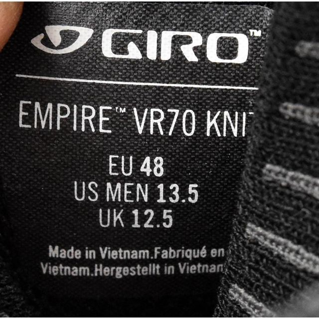 GIRO(ジロ)のGiro Empire VR70 Knit シューズ size:EUR/48 スポーツ/アウトドアの自転車(ウエア)の商品写真