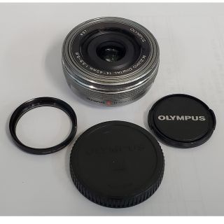 オリンパス(OLYMPUS)の電動ズームレンズ オリンパス M.ZUIKO 14-42mm EZ シルバー(レンズ(ズーム))