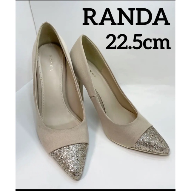 RANDA(ランダ)のRANDA グリッター ラメ パンプス ポインテッドトゥ レディースの靴/シューズ(ハイヒール/パンプス)の商品写真