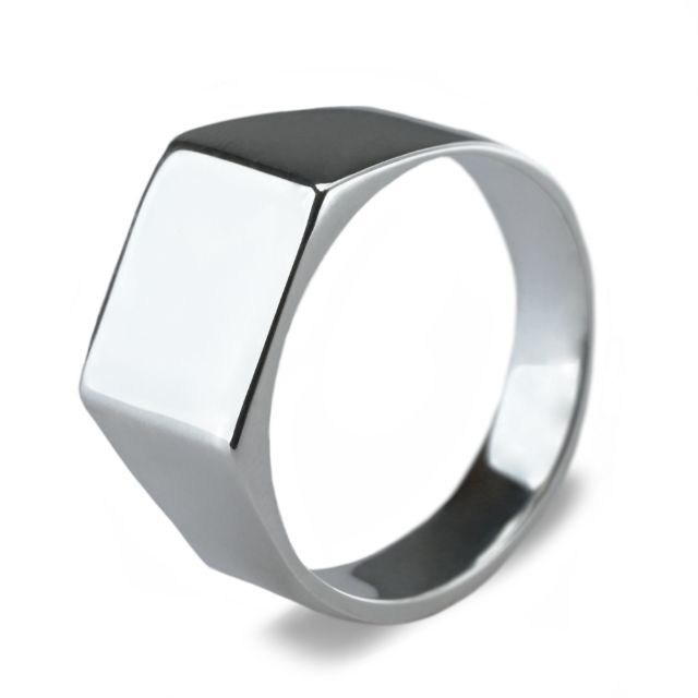 シルバー 925 リング 指輪 シンプル 印代 シグネット メンズ レディース