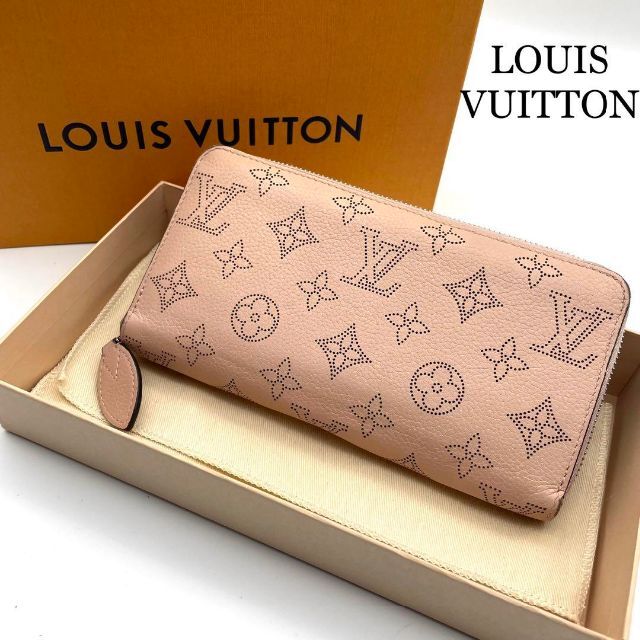 品揃え豊富で VUITTON LOUIS - マヒナ ジッピーウォレット ピンク ルイ