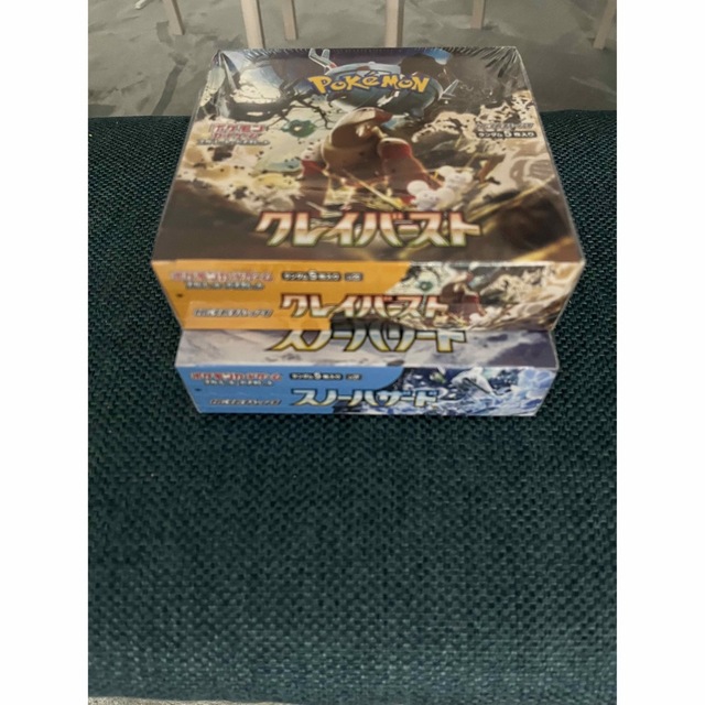 ポケモン(ポケモン)のポケモンカード　クレイバースト　スノーハザード　各1BOX シュリンク付き　 エンタメ/ホビーのトレーディングカード(Box/デッキ/パック)の商品写真