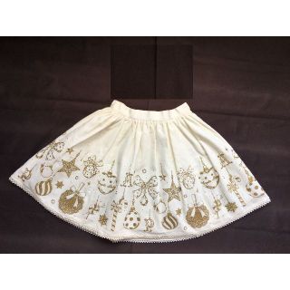 アンジェリックプリティー(Angelic Pretty)の専用！2点セットプリティーゴールド柄スカートとベイビーピンクのボレロ(ひざ丈スカート)