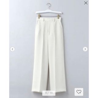 ロク(6 (ROKU))の6 POLYESTER RAYON BOOTCUT PANTS ホワイトパンツ(カジュアルパンツ)