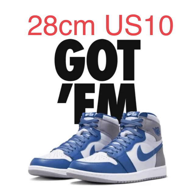 AIR JORDAN 1 RETRO HIGH OG true blue 28メンズ