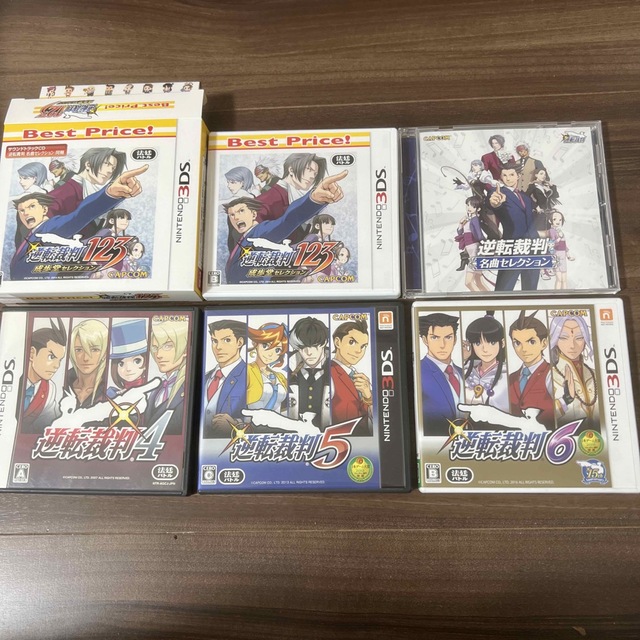 【美品】逆転裁判 123,4,5,6 セット DS 3DS