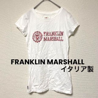 2476 FRANKLIN MARSHALL 訳あり 半袖 Tシャツ ロゴ 白赤