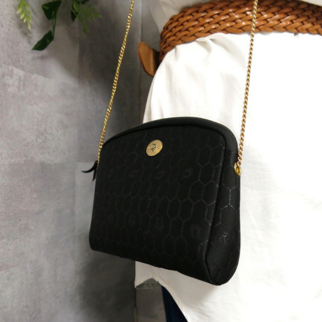 極美品】Christian Dior ハニカム柄 キャンバス ショルダーバッグ