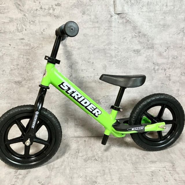 美品 STRIDER ストライダー キッズ用自転車 グリーン 1歳半〜5歳 直営 ...