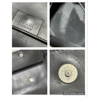 GUCCI ボディバッグ レザー ナイロン切り替え アーカイブ テック系