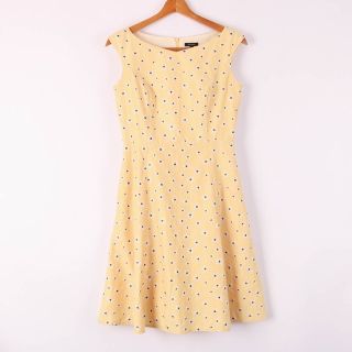 トッカ TOCCA 花柄 ワンピース イエローベージュ