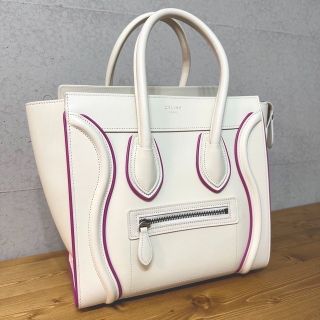 セリーヌ(celine)の【美品】セリーヌ　マイクロ　ラゲージ　旧ロゴ(ハンドバッグ)