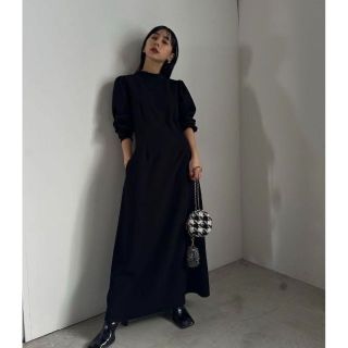 アメリヴィンテージ(Ameri VINTAGE)の【完売品】AMERI WINDOWPANE JACQUARD DRESS(ロングワンピース/マキシワンピース)