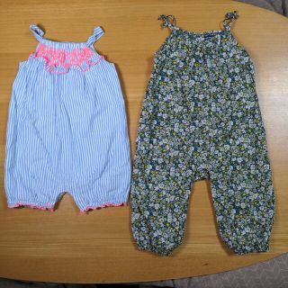 ベビーギャップ(babyGAP)の2枚セット　GAP　ロンパース　オールインワン(カバーオール)