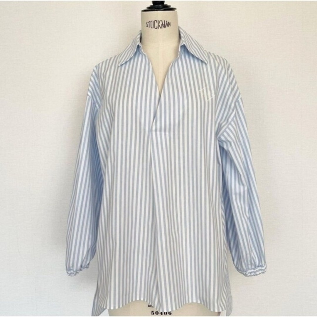 JNHearts ストライプシャツ　ブルー　Stripe Shirts/Blue